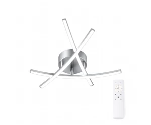 VenCore Zenith Silver 7741-20035 - Μοντέρνο Φωτιστικό Οροφής Πλαφονιέρα LED 45W Ασημί Αλου