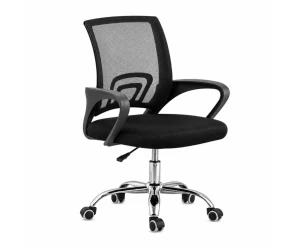 VenCore 2734-10001 - Office Chair Black 60x48x85-95cm - Καρέκλα Γραφείου με Ανάκλιση Ύφασμ