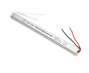 VenCore 6614-50006 - Aluminium Ultra Slim Power Supply 60W 24V 2.5A - Τροφοδοτικό Αλουμινί