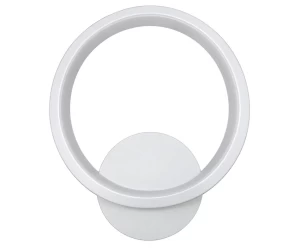 VenCore Lunora White 6093-20006 - Μοντέρνο Επιτοίχιο Φωτιστικό Απλίκα LED 12W Λευκό Αλουμί