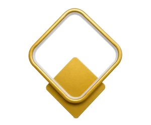 VenCore Elara Gold 6093-20012 - Μοντέρνο Επιτοίχιο Φωτιστικό Απλίκα LED 12W Χρυσό Αλουμίνι