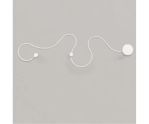 VenCore Nexora White 6093-20078 - Μοντέρνο Επιτοίχιο Φωτιστικό Απλίκα LED 38W Λευκό Αλουμί