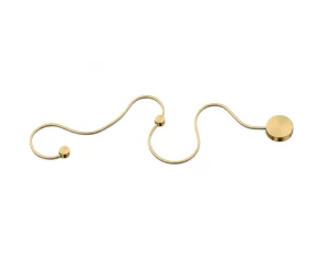 VenCore Nexora Gold 6093-20079 - Μοντέρνο Επιτοίχιο Φωτιστικό Απλίκα LED 38W Χρυσό Αλουμίν