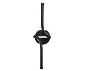 VenCore Aureon Black 6093-20146 - Μοντέρνο Επιτοίχιο Φωτιστικό Απλίκα LED 12W Μαύρο Αλουμί