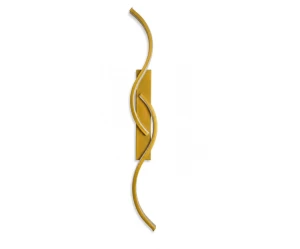 VenCore Zevora Gold 6093-20137 - Μοντέρνο Επιτοίχιο Φωτιστικό Απλίκα LED 12W Χρυσό Αλουμίν
