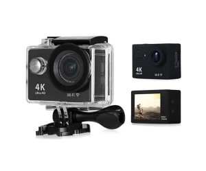 Action Camera Τύπου GoPro Hero 5 - 4K + WIFI - Η ΜΟΝΑΔΙΚΗ με Πραγματική Ανάλυση 12MP - Ευρυγώνιο Φακό 170° + Ανθεκτική σε Χτυπήματα - Αδιάβροχη στα 30 m + 4X Zoom + Θήκη + Αξεσουάρ