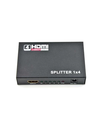 HDMI SPLITTER 1 IN 4 OUT 4 ΕΞΟΔΩΝ ΜΕ ΤΡΟΦΟΔΟΤΙΚΟ ΟΕΜ 