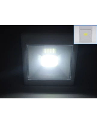 Αυτόνομο φως διακόπτης τοίχου με μπαταρίες με 1 πανίσχυρο SMD LED  OEM