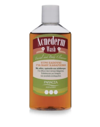 Υγρό σαπούνι γιά βαθύ καθαρισμό ACNEDERM WASH200ML PANACEA NATURAL PRODUCTS