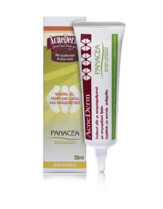 Γέλη για ακνεϊκές επιδερμίδες Acnederm 30ml PANACEA NATURAL PRODUCTS