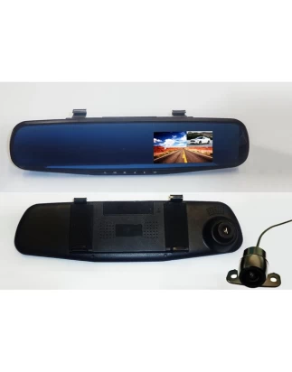 Κάμερα καθρέπτης αυτοκινήτου FHD DVR καταγραφικό πορείας + ευρυγώνια κάμερα οπισθοπορείας 120° - Κάμερα δολιοφθορών αυτοκινήτου OEM