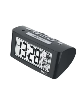 Έξυπνο ψηφιακό επιτραπέζιο ρολόι με ξυπνητήρι χρώμα μαύρο Telco mod.E0117S