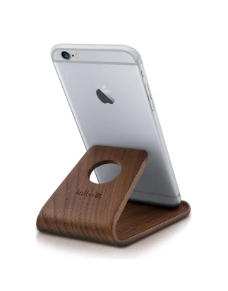 Kalibri Universal Wooden Stand - Ξύλινη Βάση για iPhone / Android / Tablet / e-Reader - Dark Brown (34561.18)
