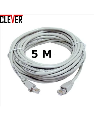 Καλώδιο δικτύου Ethernet CAT5E 5μ - Εσωτερικού + Εξωτερικού Χώρου με φις RG 45 ΟΕΜ