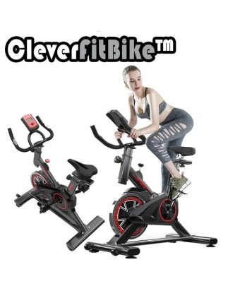 CleverFitBike  Spin Bike Ποδήλατο Γυμναστικής με Οθόνη Μέτρησης θερμιδών, απόστασης,χρόνου, ταχύτητας, Ρυθμιζόμενη Αντίσταση, Μοντέρνο design, 100% ασφάλεια  Μηχανικό  Λειτουργεί Χωρίς Ρεύμα