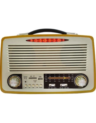 Ραδιόφωνο Retro Επαναφορτιζόμενο USB/SD Mp3 Player/Bluetooth/FM/AM/SW1/SW2