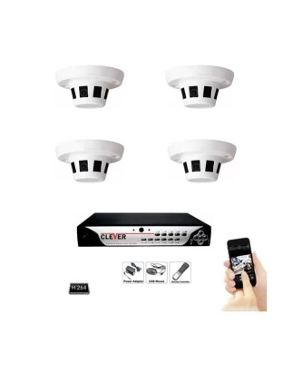 Πλήρες σετ 4 κρυφές κάμερες με καταγραφικό DVR και σκληρό δίσκο 500 GB ΟΕΜ