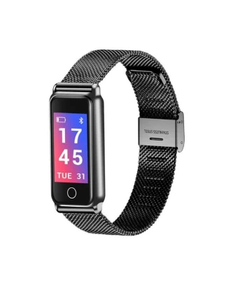 CleverBand H8 Unixex  από Ανοξείδωτο Ατσάλι  OLED οθόνη  Πιεσόμετρο  Θερμιδομετρητής 
