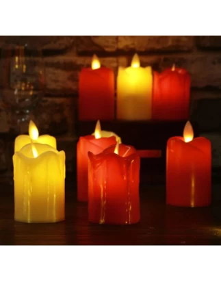 Ηλεκτρονικό Κερί με παλλόμενη φλόγα σε 3 χρώματα ΟΕΜ