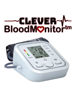 Clever Blood Monitor  Υπεραυτόματο Πιεσόμετρο Μπράτσου με Ελληνική εκφώνηση  Ειδοποίηση υψηλής χαμηλής πίεσης με ηχητική εκφώνηση  99 μνήμες  2 ξεχωριστά προφίλ