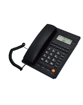 Ενσύρματο τηλέφωνο με αναγνώριση κλήσης Μαύρο ΤΜ-PA117 telco