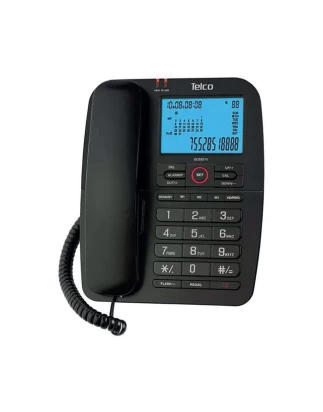 Σταθερό τηλέφωνο Telco με αναγνώριση κλήσης 13 μνήμες - Φωτιζόμενη οθόνη και πολλές άλλες μοναδικές λειτουργίες για παιδιά - ηλικιωμένους κ.λ.π.