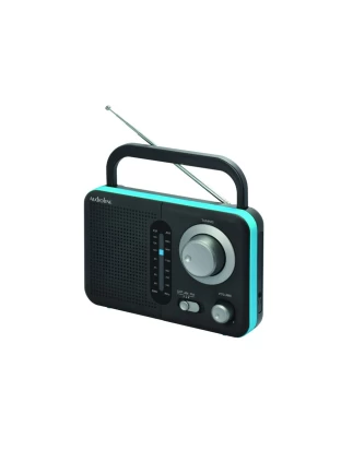 Φορητό ραδιόφωνο μπαταρίας και ρεύματος Μαύρο με Μπλε TR-412 Audioline