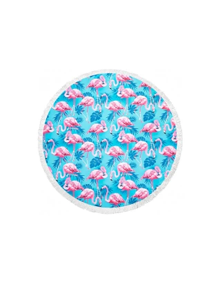 Πετσέτα Θαλάσσης Στρόγγυλη MORSETO Flamingo Φ150