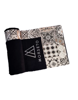 Πετσέτα Θαλάσσης MORSETO Luxury Black Porto 145 x 80cm
