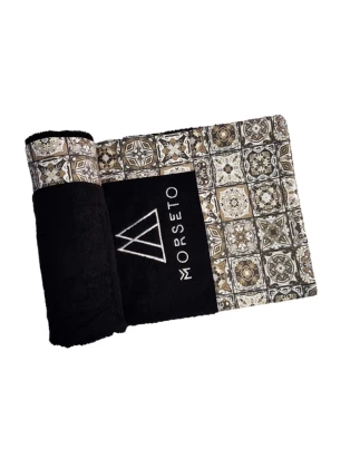 Πετσέτα Θαλάσσης MORSETO Luxury Black Square 145 x 80cm