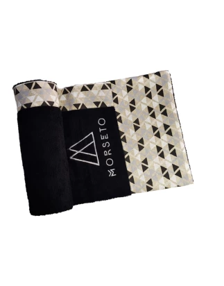 Πετσέτα Θαλάσσης MORSETO Luxury Black Triangle 145 x 80cm