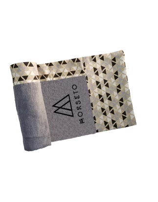 Πετσέτα Θαλάσσης MORSETO Luxury Grey Triangle 155 x 75cm