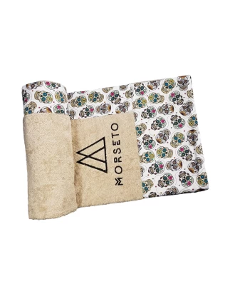 Πετσέτα Θαλάσσης MORSETO Luxury Beige Calaveras 160 x 75cm