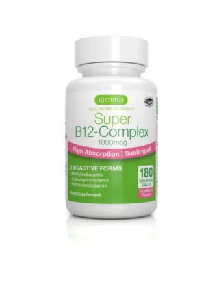 Βιταμίνη Super B12 Complex Methylcobalamin,Adenodylcobalamin & Hydroxocobalamin 1000mcg Ig