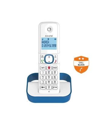 Ασύρματο τηλέφωνο με δυνατότητα αποκλεισμού κλήσεων F860 EU μπλε Το μοναδικό με μεγάλα πλήκτρα και αποκλεισμό κλήσεων!