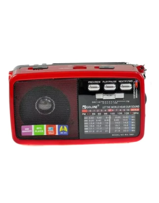 Φορητό ραδιόφωνο με δυνατό ηχείο 3W - USB/Micro SD - Mp3 Player - Multimedia Speaker - FM 