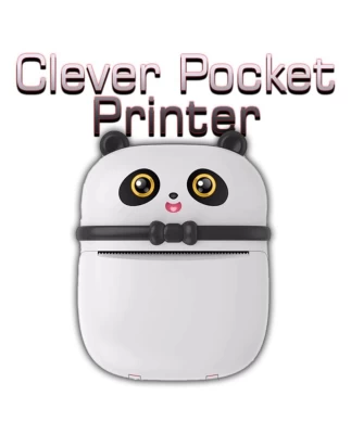 Clever Pocket Printer  Mini ασπρόμαυρος φορητός εκτυπωτής  Θερμική ασπρόμαυρη εκτύπωση χ