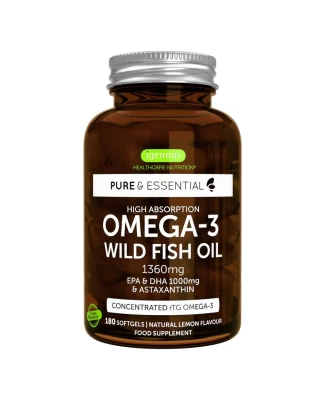 Λιπαρά Ωμέγα 3 & EPA & DHA 1000mg & Astaxanthin iGennus 180 caps