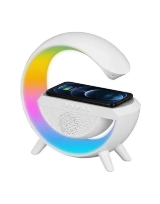 Επιτραπέζιο ηχείο bluetooth/FM ραδιόφωνο/Mp3 player με εντυπωσιακό led φωτισμό και ασύρματ