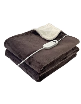 Διπλή ηλεκτρική θερμαινόμενη κουβέρτα, 180 x 130cm, σε καφέ χρώμα, 160W LIFE CUDDLE MOCHA DOUBLE