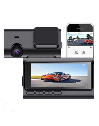 Κάμερα αυτοκινήτου wifi μαζί με κάμερα οπισθοπορείας