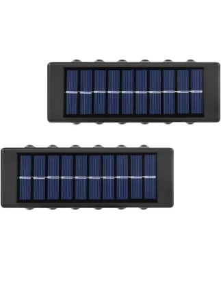 Ηλιακό φωτιστικό τοίχου με 12 led (Σετ 2 τμχ.)