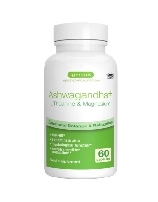 Ashwagandha L-Theanine & Magnesium Adaptogen Complex 60caps Igennus