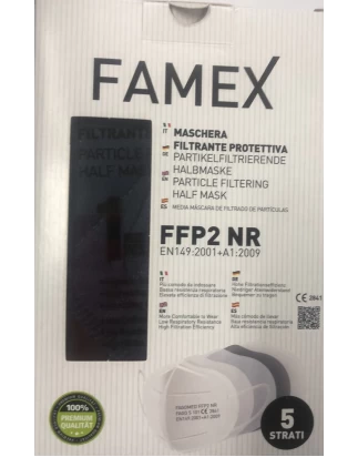 Famex Μάσκα Προστασίας FFP2 Particle Filtering Half NR Midnight Blue 10τμχ