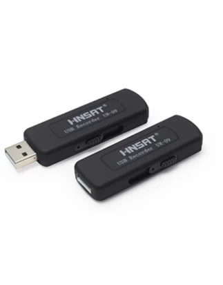 Καταγραφικό ήχου USB 16GB με ανίχνευση ήχου και 280 ώρες καταγραφή - Δυνατότητα συνεχούς τροφοδοσίας για αδιάκοπη καταγραφή