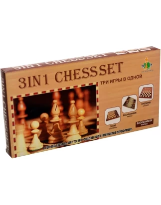  Παιχνίδια υψηλής ποιότητας 3 σε 1 (σκάκι, τάβλι, ντάμα) για οικογένεια και φίλους - Πολύχρωμα ?KHD-029 