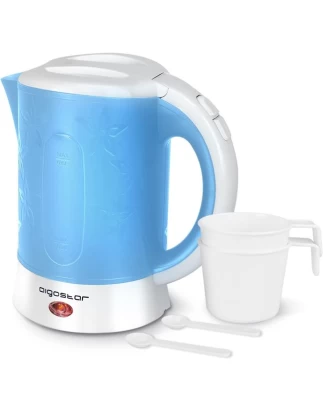 Βραστήρας ταξιδίου με ποτηράκια 600ml 650Watt γαλαζιο