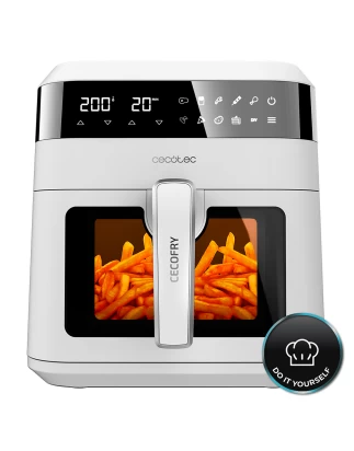Cecofry Experience WindowWhite 6000 CEC-04998 Ψηφιακή Φριτέζα Αέρος (Air Fryer) Με Αποσπώμ
