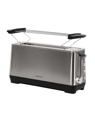 BigToast Extra CEC-03085 Φρυγανιερα 2 Θεσεων 1100 W Ασημί