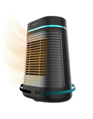 READYWARM 1550 MAX CERAMIC ROTATE SMART BLACK CEC-08291 Αερόθερμο Δαπέδου 1500W Κεραμικό μ